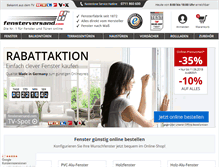 Tablet Screenshot of fensterversand.com